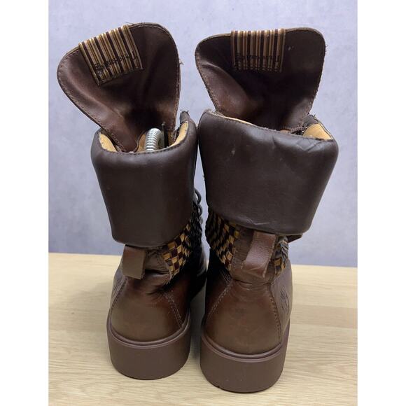 Vintage Timberland Checkers Pattern Women’s Boots Leather Size 6M 173281926 - Picture 6 of 10